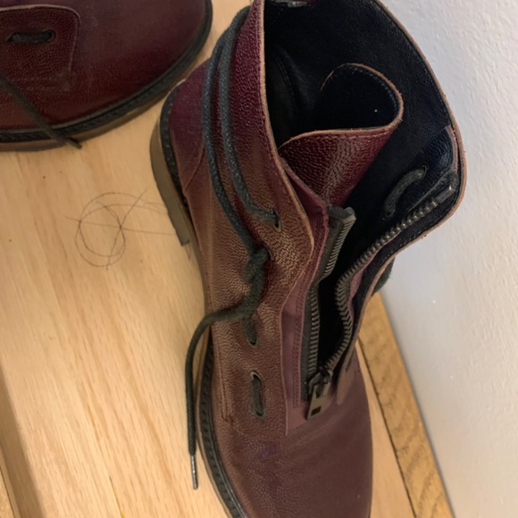 rag & bone Burgundy Ankle Boots - Picture 2 of 7